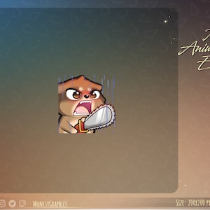 Animated Raccoon emote / Kawaii Raccoon animated twitch emote / Youtube emote / Cute Raccoon Animated Twitch emote