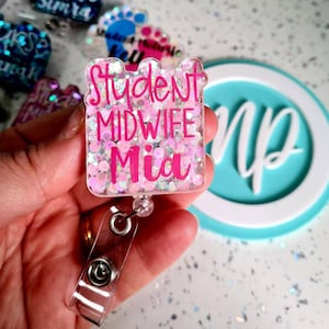 student gift badge reel, congratulations, nursing student placement badge, student midwife, student paeds nurse, future nurse, new job gift