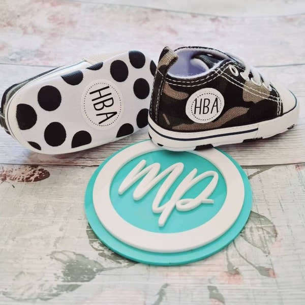 Personalised Toddler Soft Sole Shoes - Colourful Baby and Toddler - Personalised Baby Shoes - Childrens Personalised Clothing and Shoes
