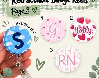 Personalised Retractable Badge Reel, Nurse ID Badge Reel, Cute Student Nurse Name Reel, Clip Student Midwife Placement, Midwifery ID Card