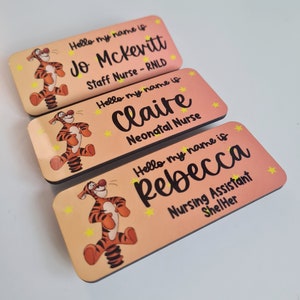 Student midwife name badge - midwife name badge - tigger name badge - nurse name badge - student nurse name badge - NHS paeds name badge