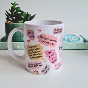 Taza de café con afirmaciones divertidas para enfermeras - Regalo de humor negro imagen 1