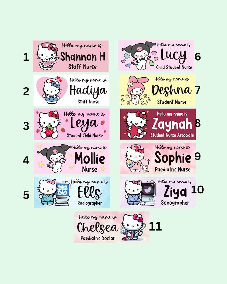 Nurse Name Badge, Midwife Name Badge, Student Nurse Name Badge, Student Midwife Name Badge, Doctor Name Badge, Student Nurse Gift image 1