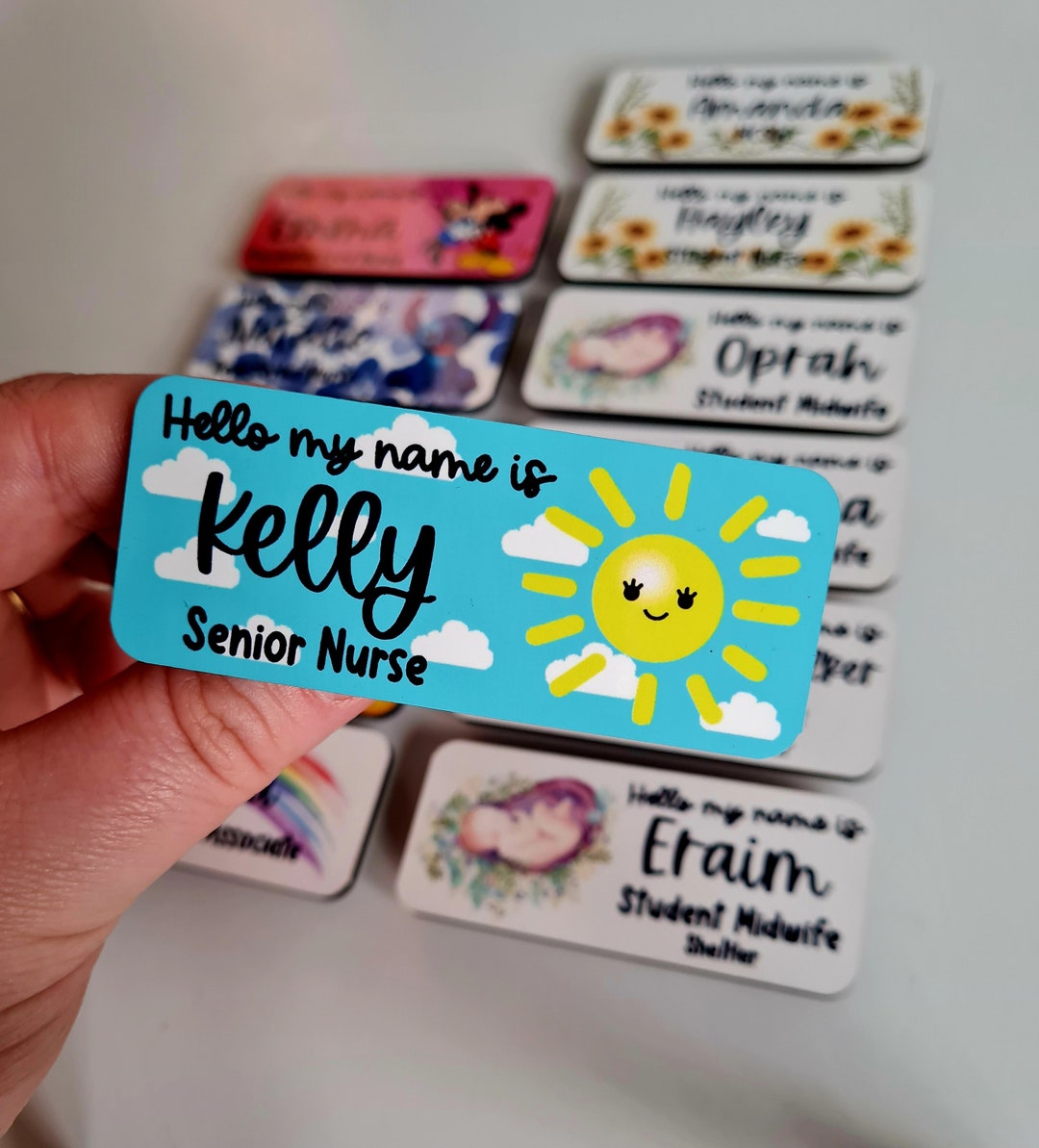 Student Midwife Name Badge Student Nurse Name Badge Rainbow Name Badge