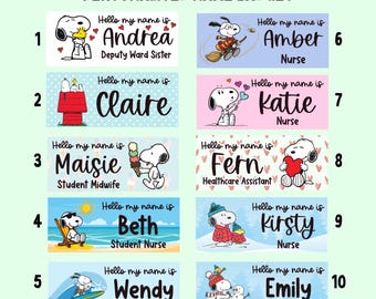 Personalised name badge, nurse name badge  Midwife name badge, student nurse, student midwife, hello my name is badge, healthcare name badge