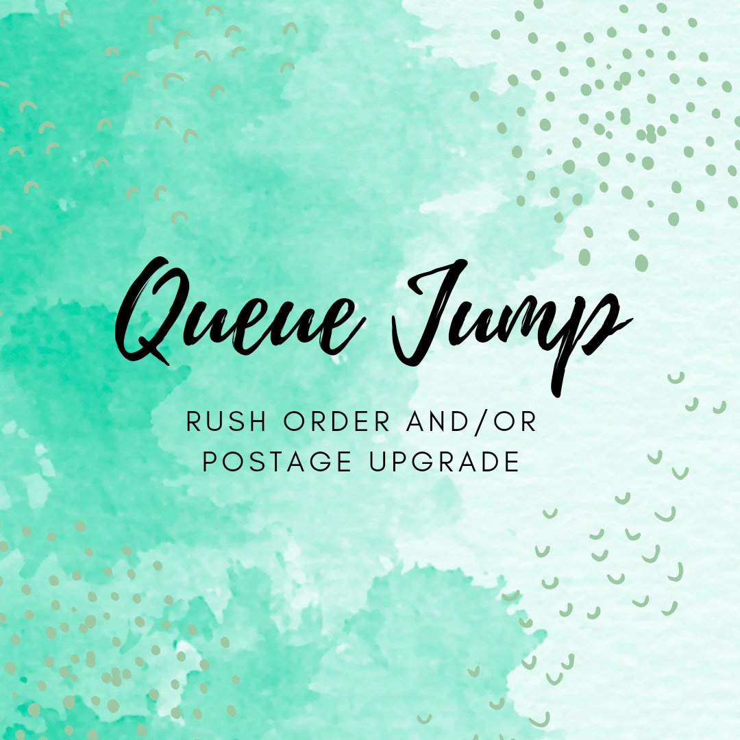 Queue Jump Rush Order Postage Upgrade Fast Turn Around Etsy UK