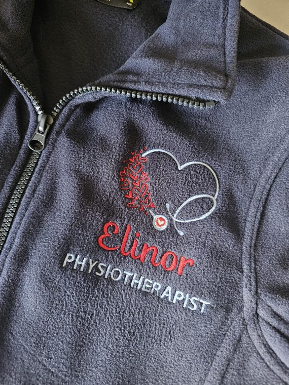 Embroidered Work Fleece Nurse Jacket Midwife Jacket Student