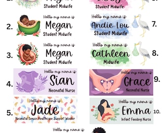 Nurse Name Badge, Midwife Name Badge, Student Nurse Name Badge, Student Midwife Name Badge, Doctor Name Badge, Student Nurse Gift