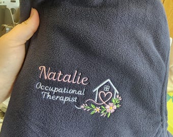 Embroidered Personalised Fleece, Ocupational Therapist Jacket, Student OT,  Community Midwife Fleece, Health Vistor, Community Nurse Jacket