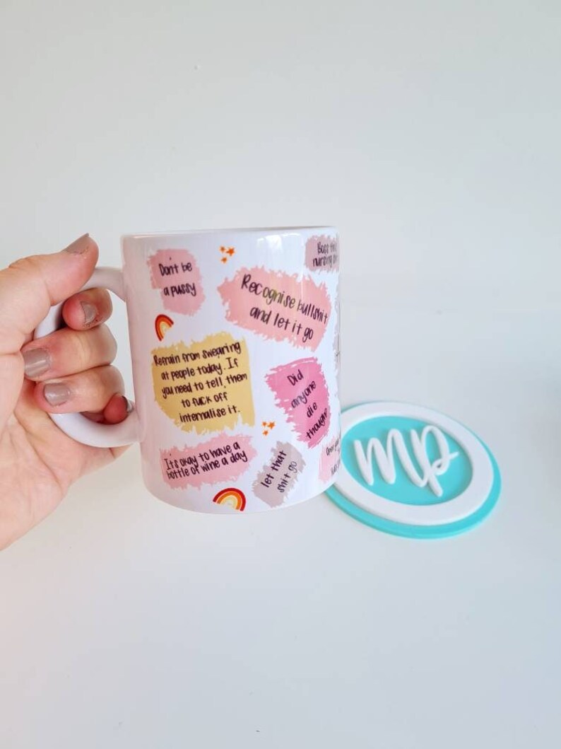 Taza de café con afirmaciones divertidas para enfermeras - Regalo de humor negro imagen 4