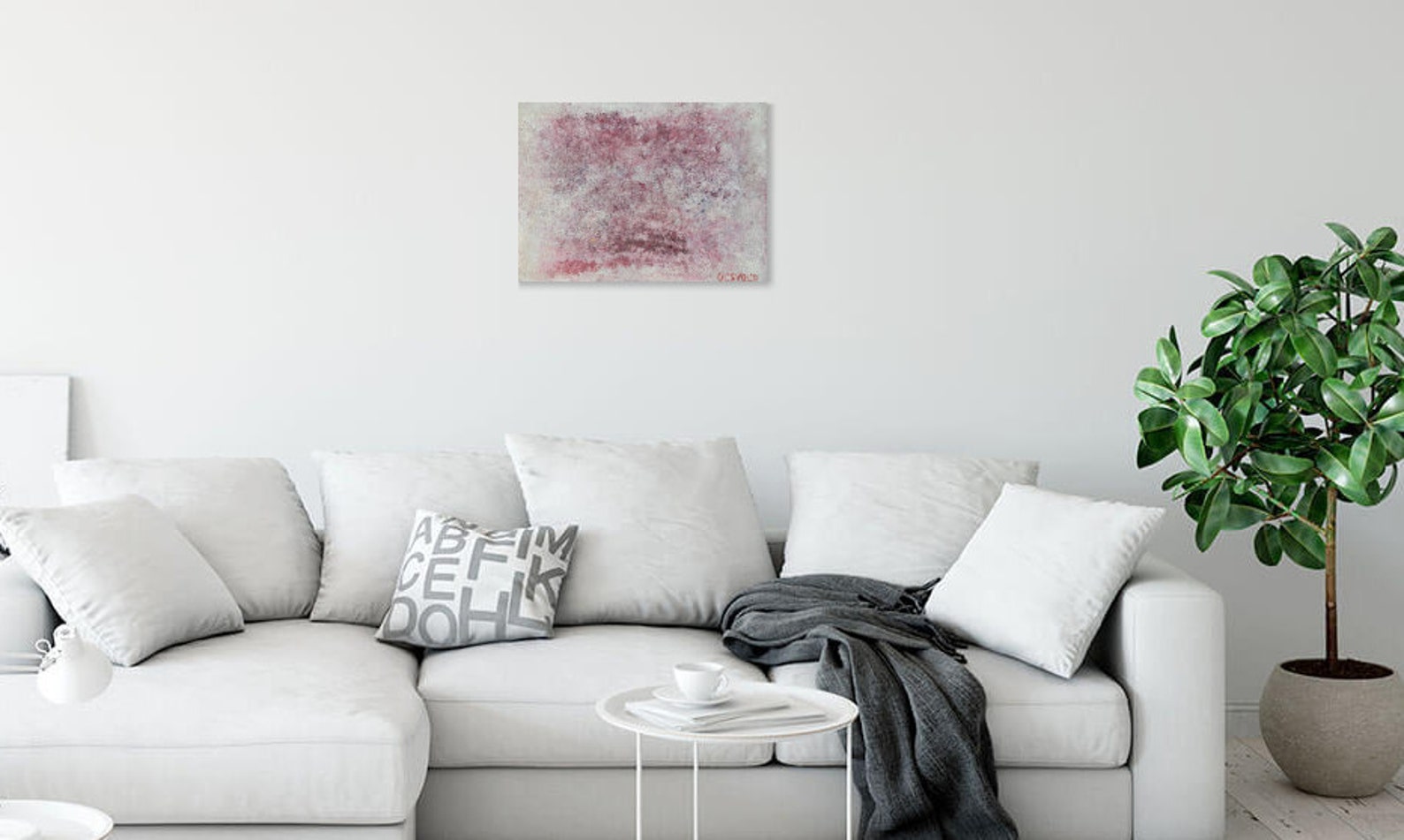 Energy Art Abstract Original Pink Painting Wall Decor by Etsy UK