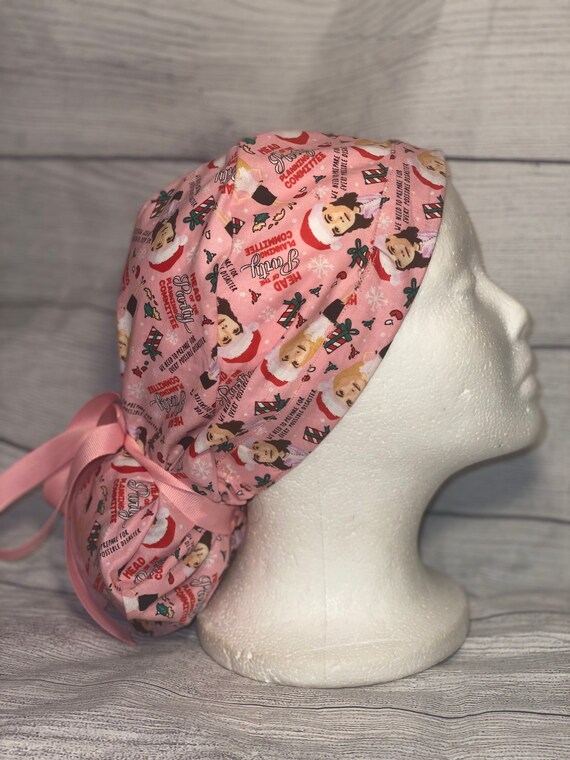 Ponytail Holder Scrub Hat the Office 