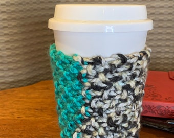 Handmade knit coffee tea mug cup cozie winter