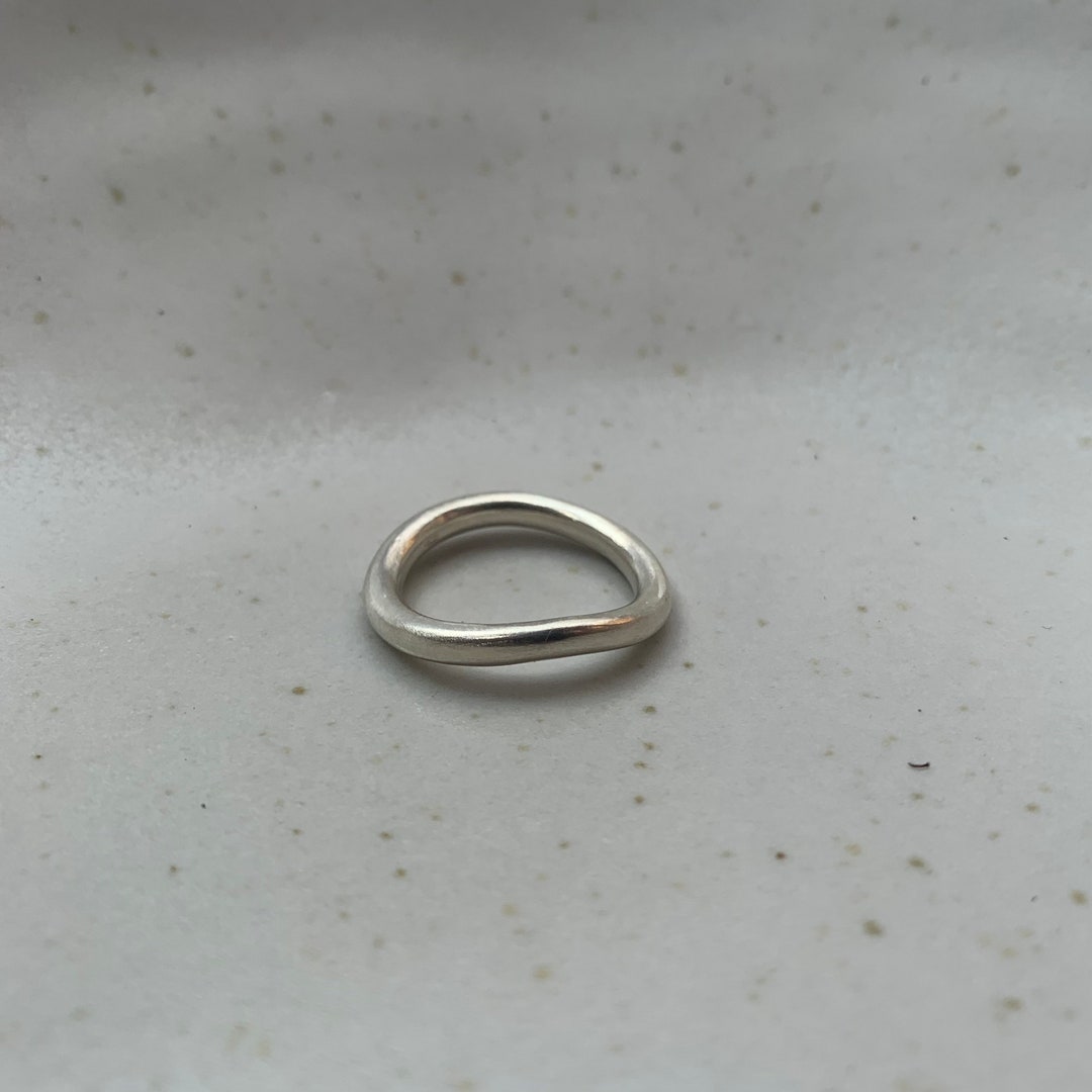 Chunky Ring WAVE Silver - Etsy