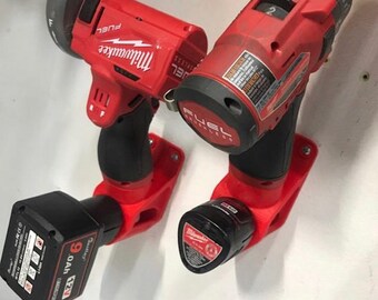 Herramienta Y Soporte De Batería 2.0 AH Para Milwaukee M12 Rojo Y Negro 3 De Cada Organizador