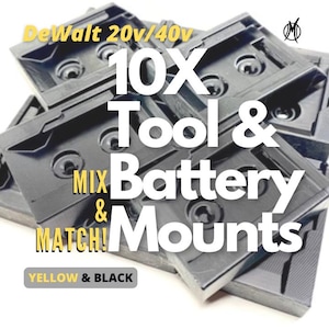 10x DeWalt 20V Cordless Batterie und Werkzeug Halterungen! Wähle deine Menge! DeWalt Werkzeughalterungen, DeWalt Batteriehalterungen, DeWalt Zubehör