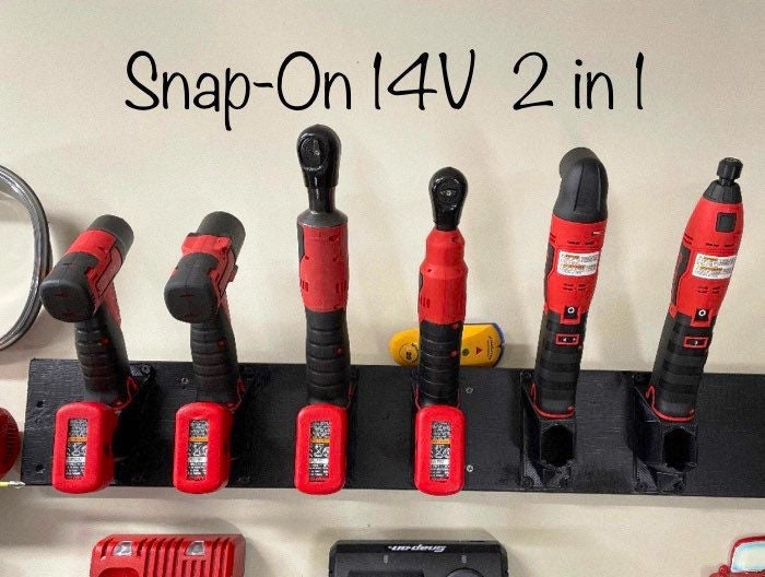 2 in 1 SNAP-ON 14,4 V Werkzeug Batteriehalterung Werkzeugaufbewahrung  Werkzeug Batteriehalter, Snap On Zubehör - .de