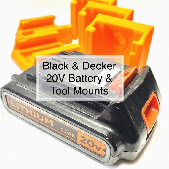 Black & Decker MAX 20V Battery Charger Holder (with 1 pegboard