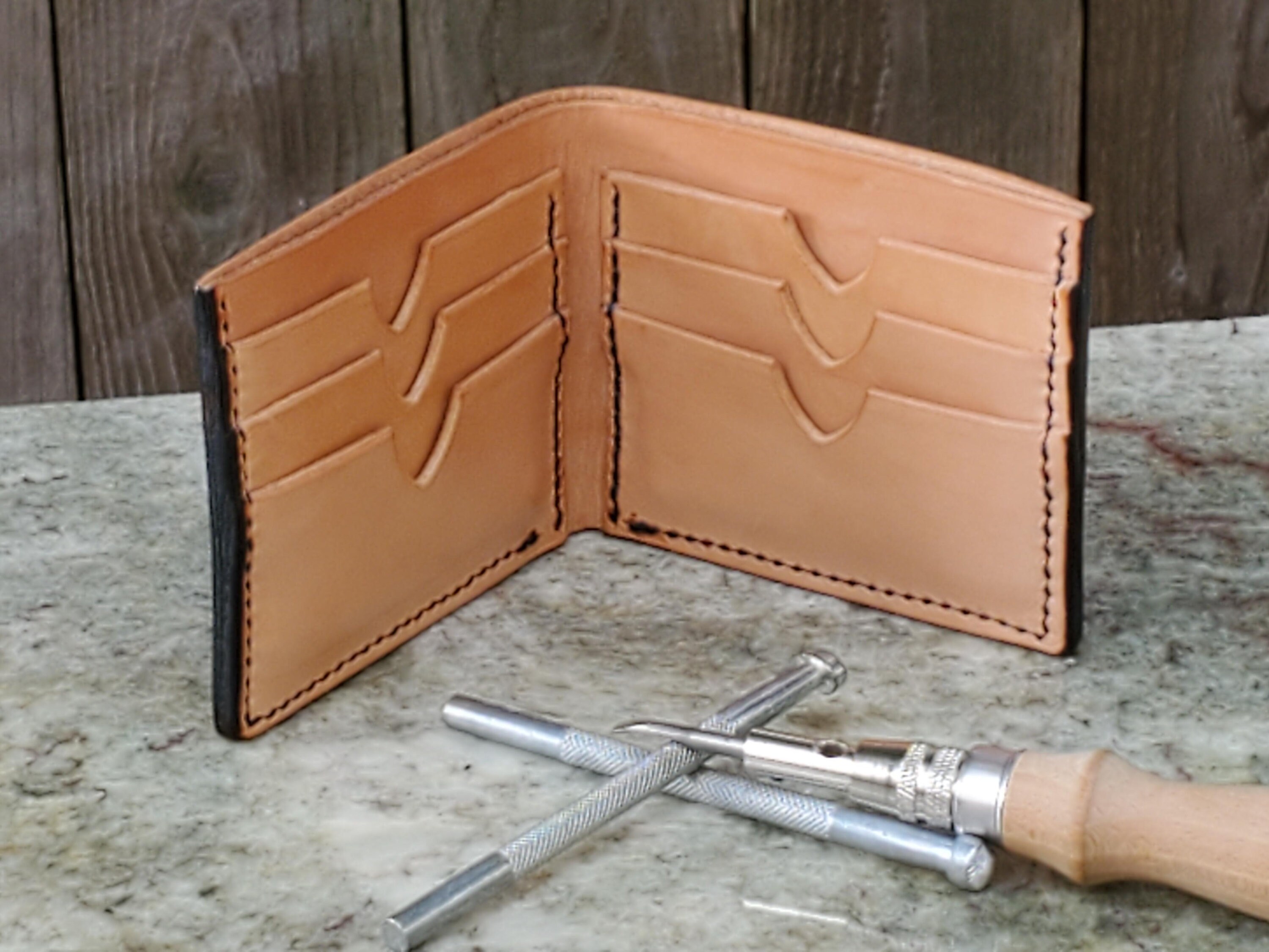 Leather Handmade Portland Oregon Shyline Wallet Etsy