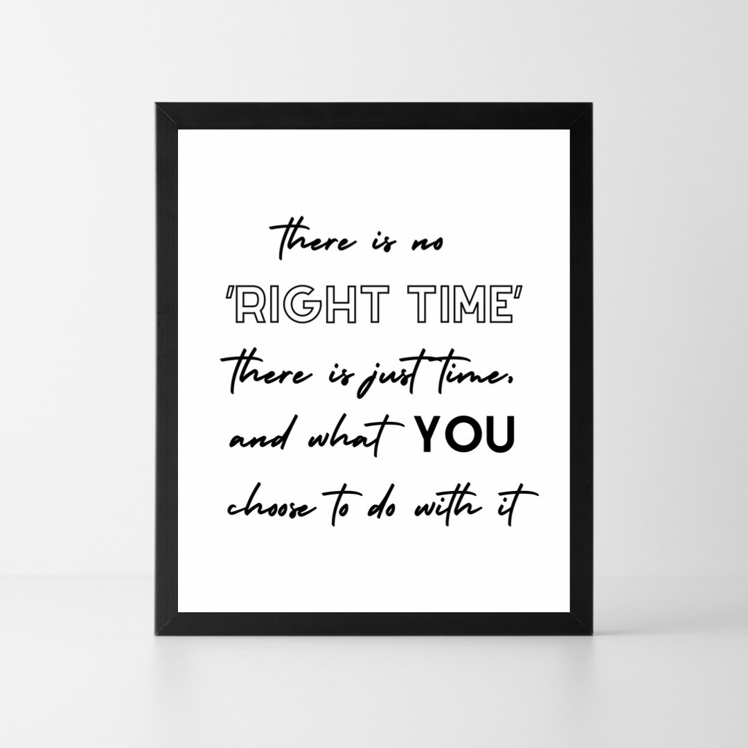 Positive Quote Print Wall Art Etsy