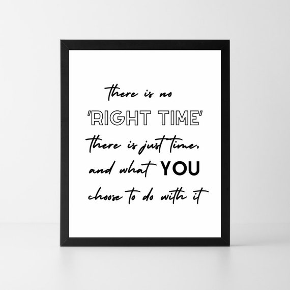 Positive Quote Print Wall Art Etsy