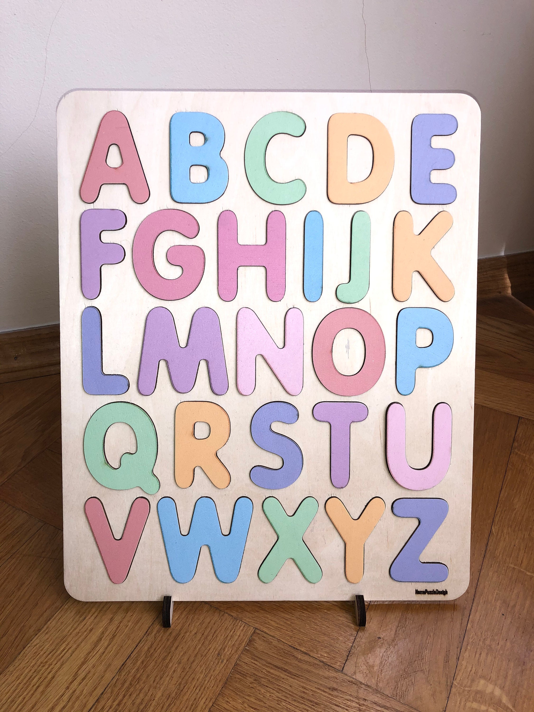 Rainbow ABC Puzzle PreSchool Toys | Etsy