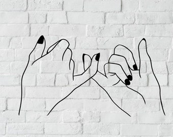 pinky promise svg, pinky svg, t-shirt svg, design svg, decor svg, decorative svg, hoodie svg, finger art svg, line art svg, gift, school