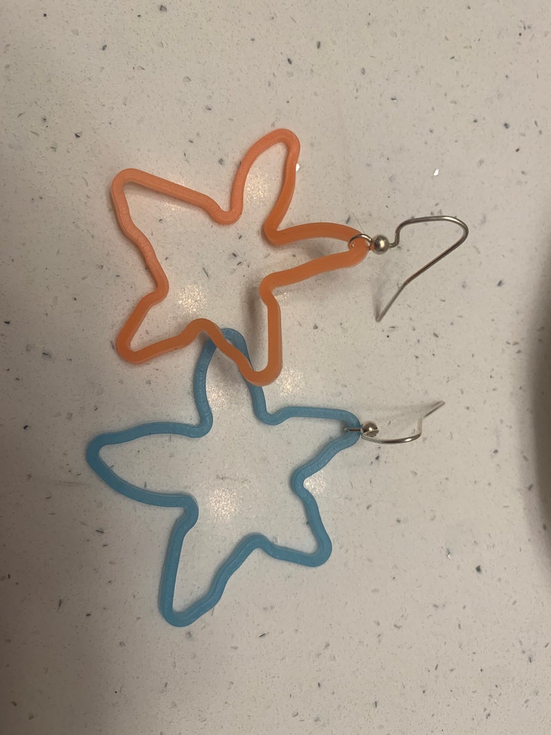 Starfish SillyBand Earrings