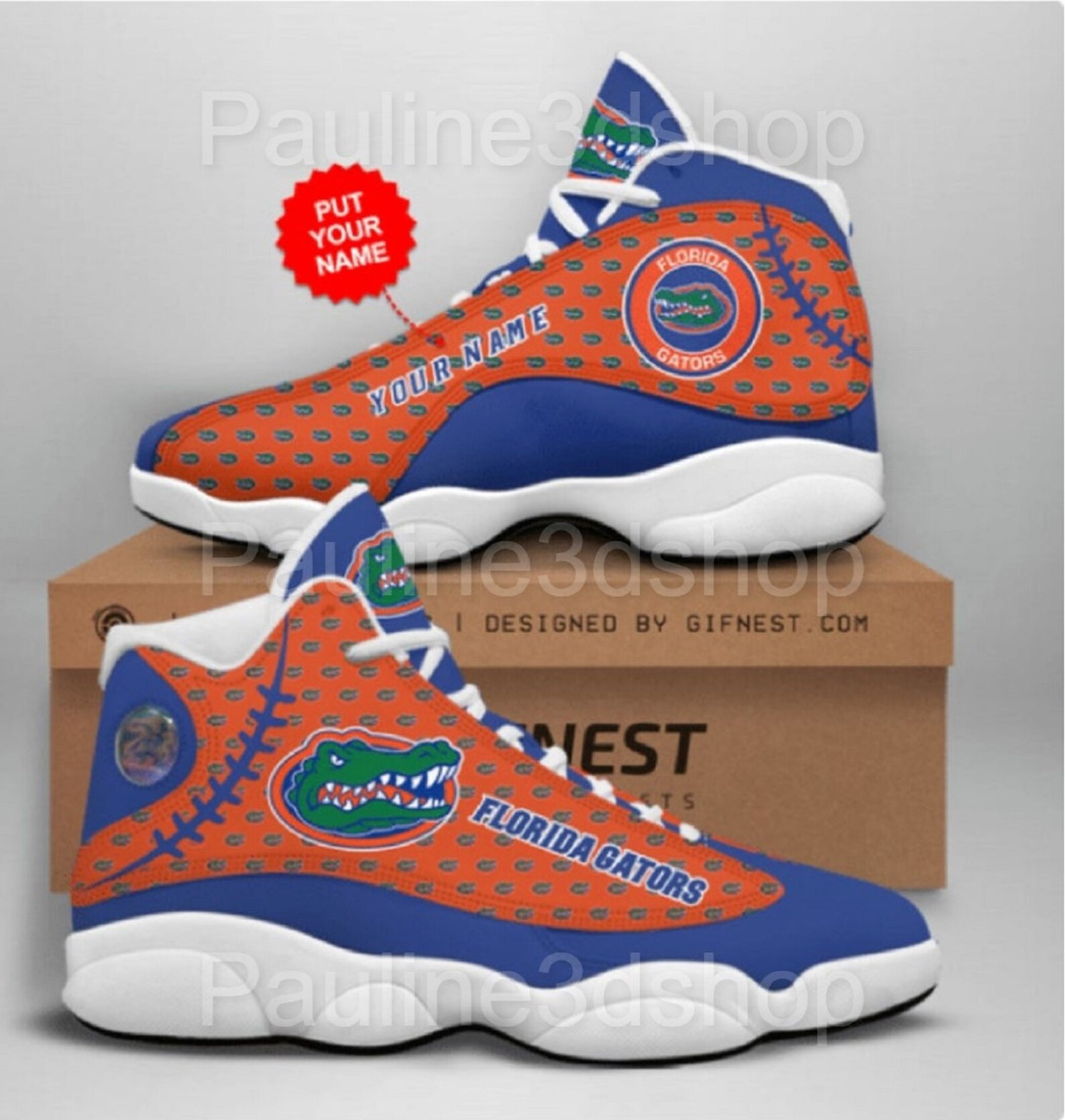 Florida Gators football Air JD13 Florida Gators shoes Etsy