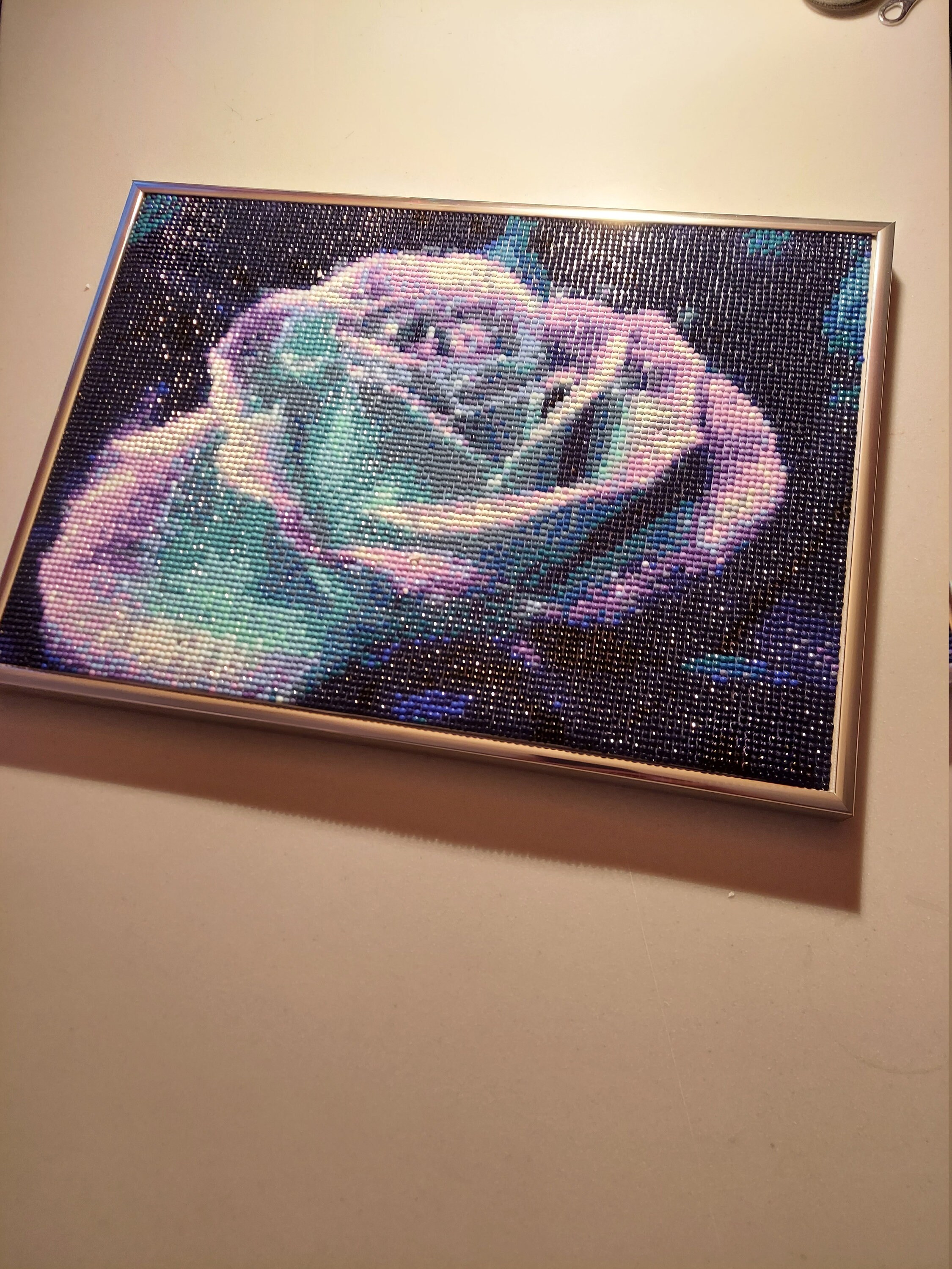 Flower Diamond Painting Framed Ready to hang Etsy