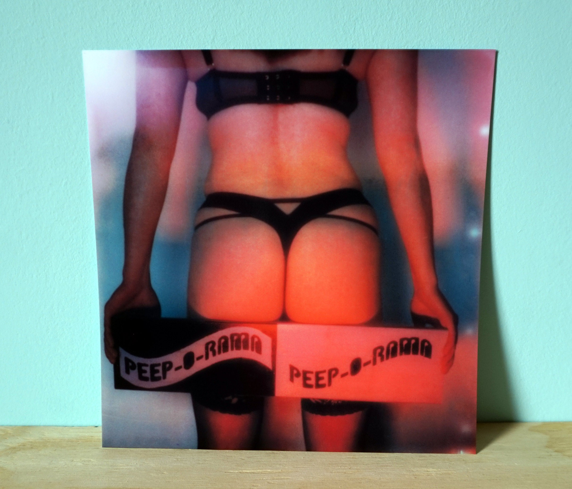 PEEP SHOW Photo Art Print / Poster / Lowbrow Polaroid pic