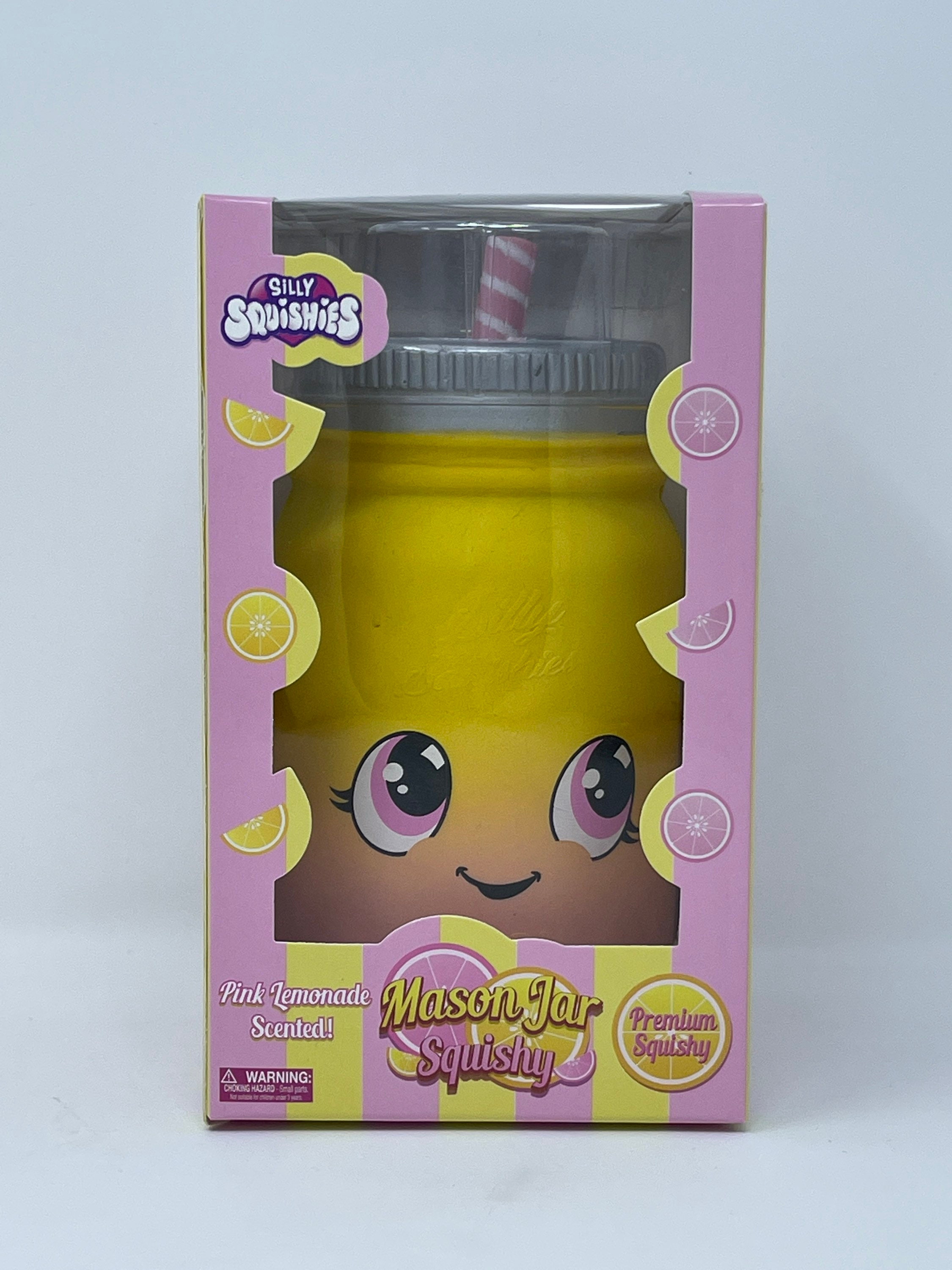 Pink Lemonade Scented NEW IN BOX Silly Squishies Premium Mason Jar Squishy 
