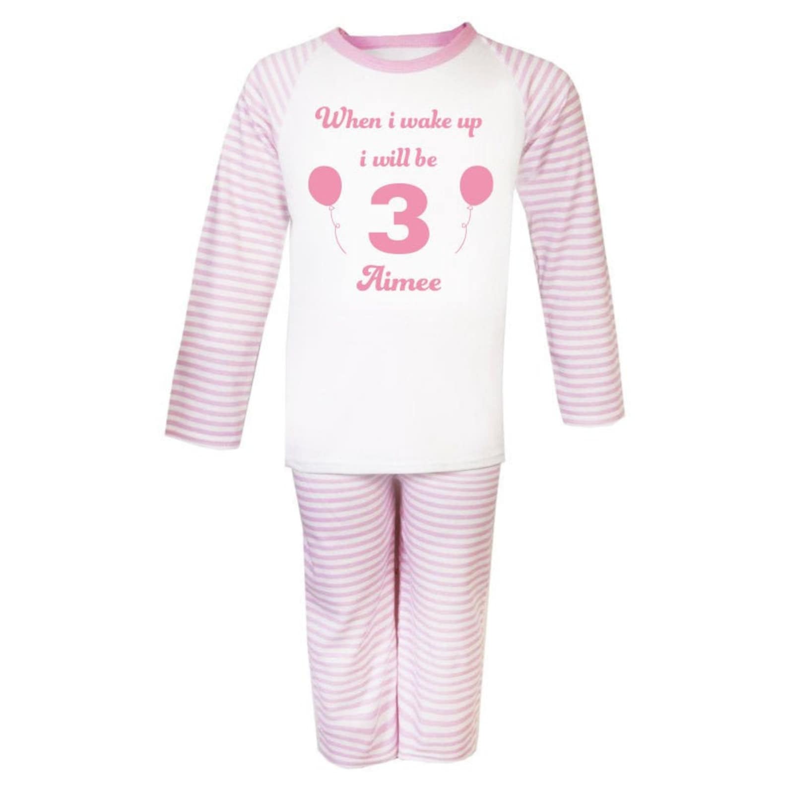 Happy Birthday Childrens Personalised Pjs Birthday pyjamas Etsy