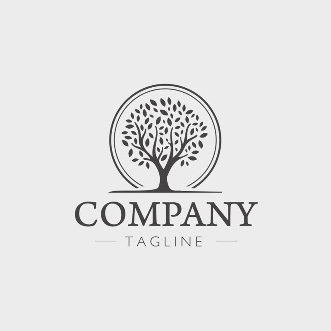 Personalized Tree Logo, Tree Logo, SVG, PDF, Tree Logo Vector, Logo ...