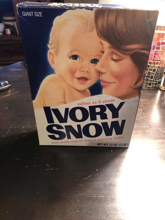 Vintage Ivory Snow Laundry Detergent 32 oz. Etsy