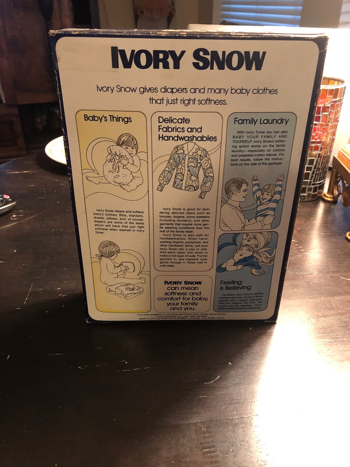 Vintage Ivory Snow Laundry Detergent 32 oz. Etsy