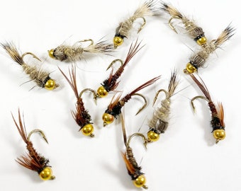 Pheasant Tail Nymph Size 14 Fishing Flies from USA One Dozen 12