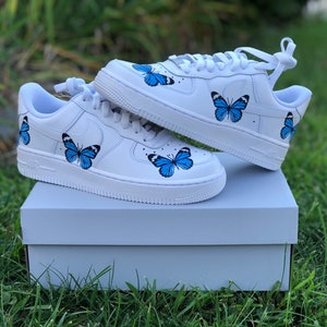 Customized Butterfly Air Force 1 | Custom Nike AF1 | Iron On Butterfly | Custom Nike | Custom Shoes