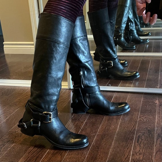 Prada Authenticated Leather Boots