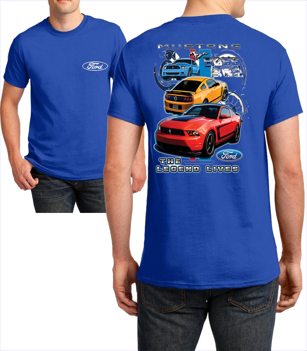Ford Mustang The Boss TShirt Ford Mustang Official Licensed Etsy