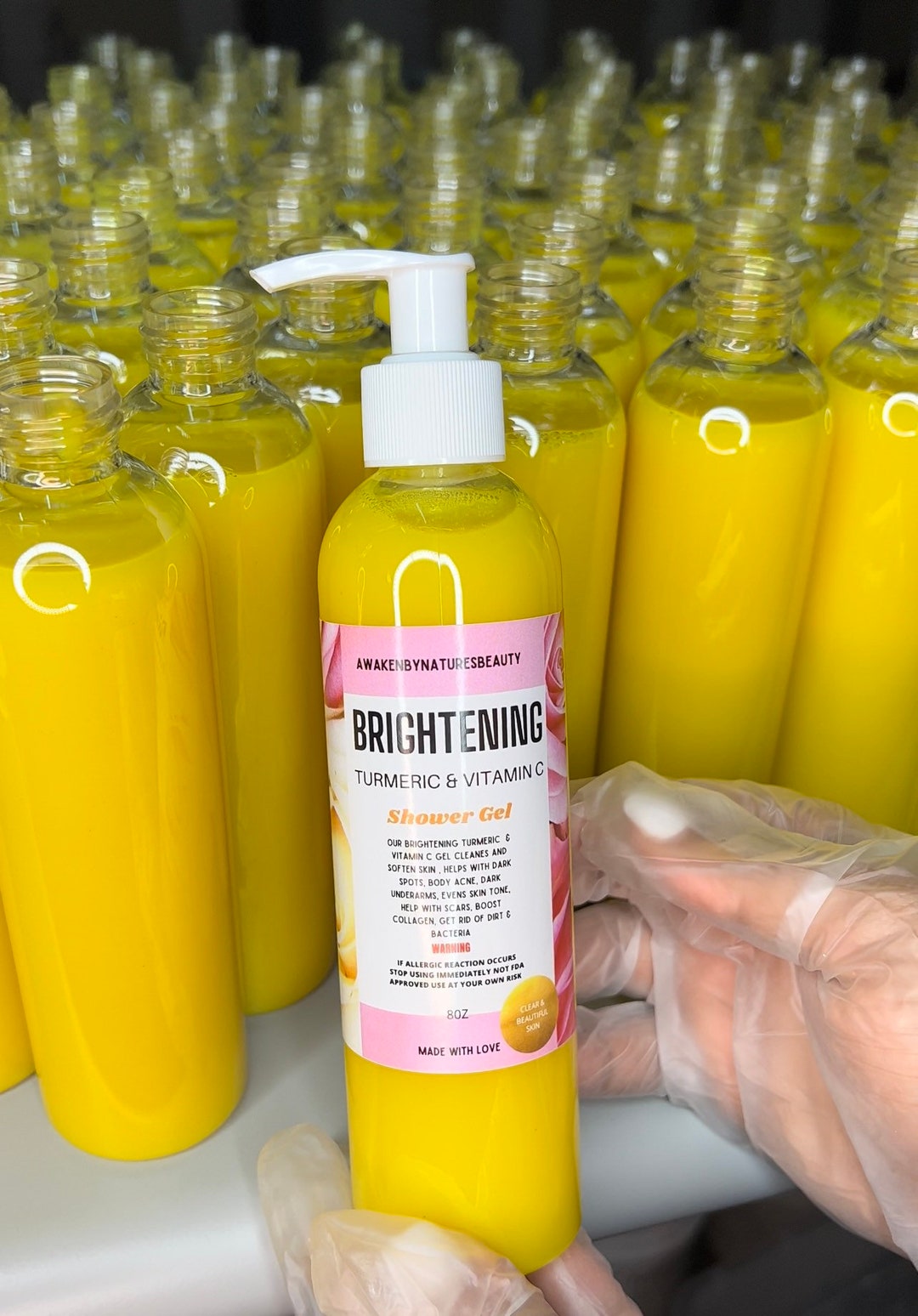 Gel douche éclaircissant curcuma & vitamine c - Etsy France