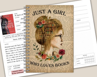 Reading Journal, Book Tracker & Reading Log, Book Journal Notebook for Book Lovers, 100 Book Tracker