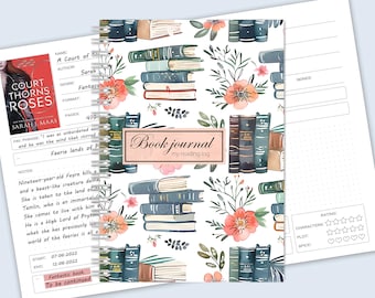 Reading Journal, Book Tracker & Reading Log, Book Journal Notebook for Book Lovers, 100 Book Tracker
