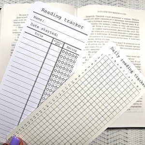 Bookmarks, Library Card, 1pcs, Book Tracker, Book Journal, Reading Tracker, Book Accessories, Reading Accessories, Gift For Book lovers