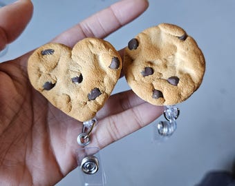 Chocolate Chip Cookie Badge Clip