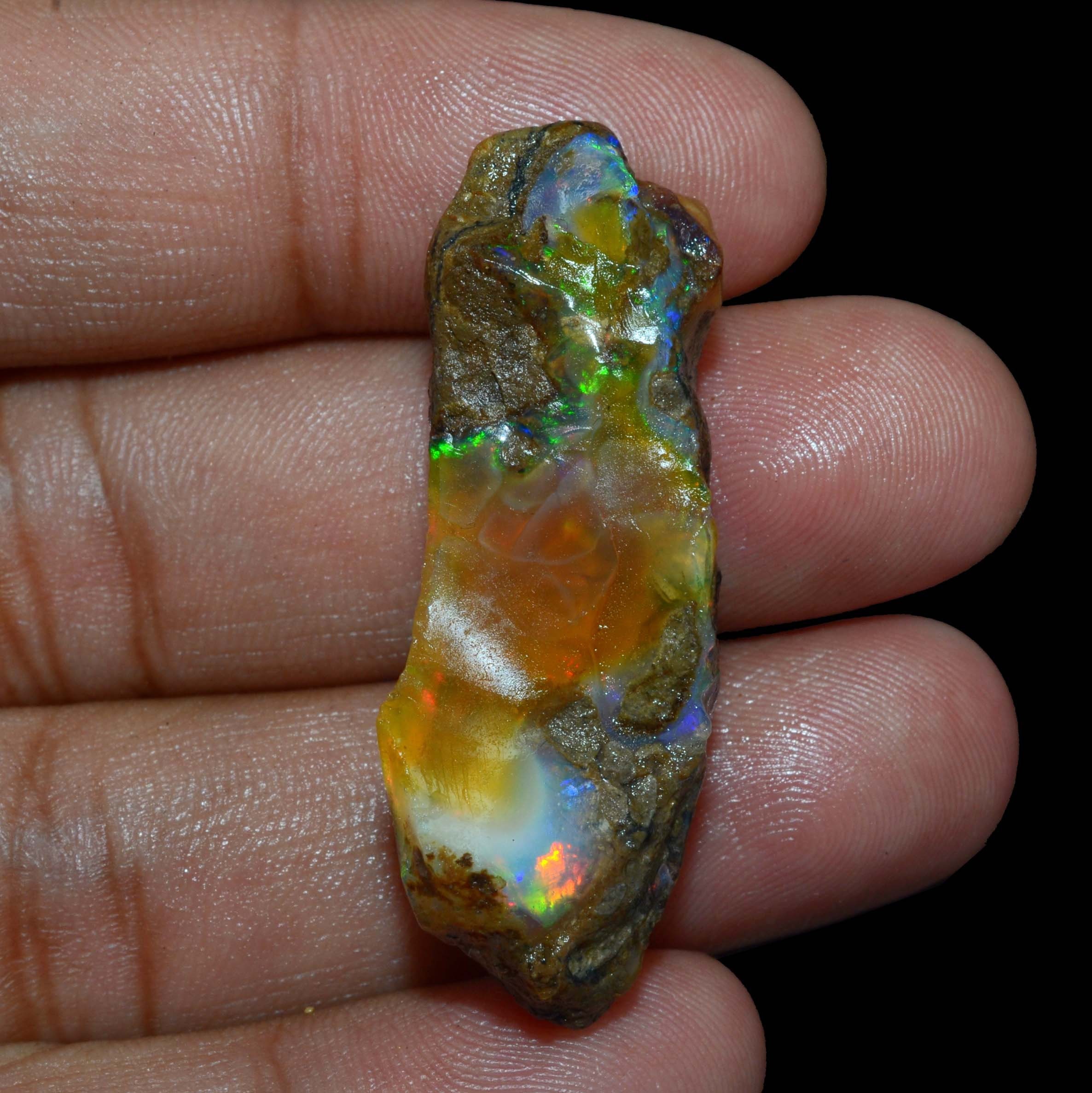 Natural Ethiopian Opal Raw Opal Rough Stone Crystal Opal Multi fire Opal Natural Opal Rough Fire Opal Rough Big Opal Raw For Jewelry Making