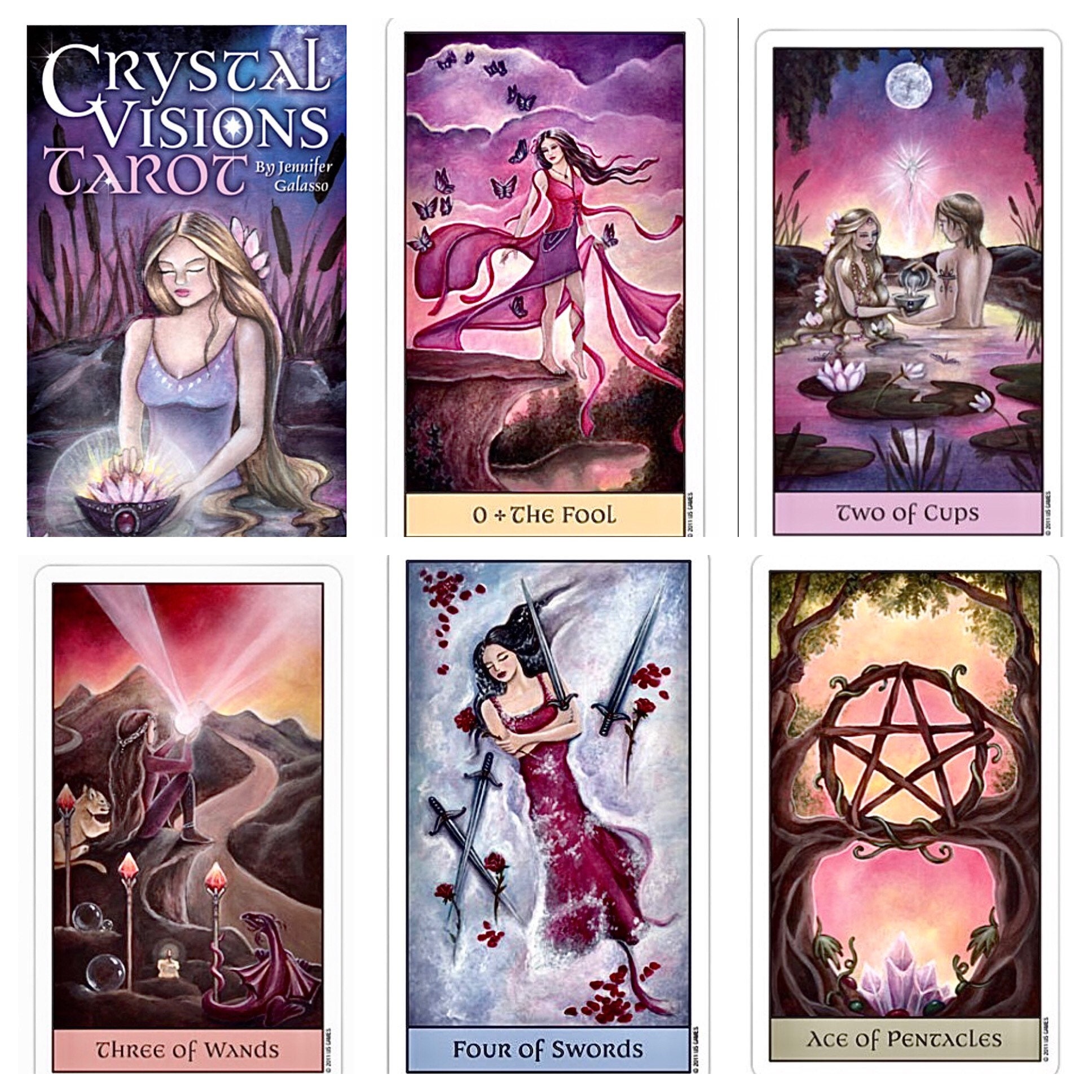 Crystal Visions Tarot Deck crystal Visions Tarot Card Deck Etsy