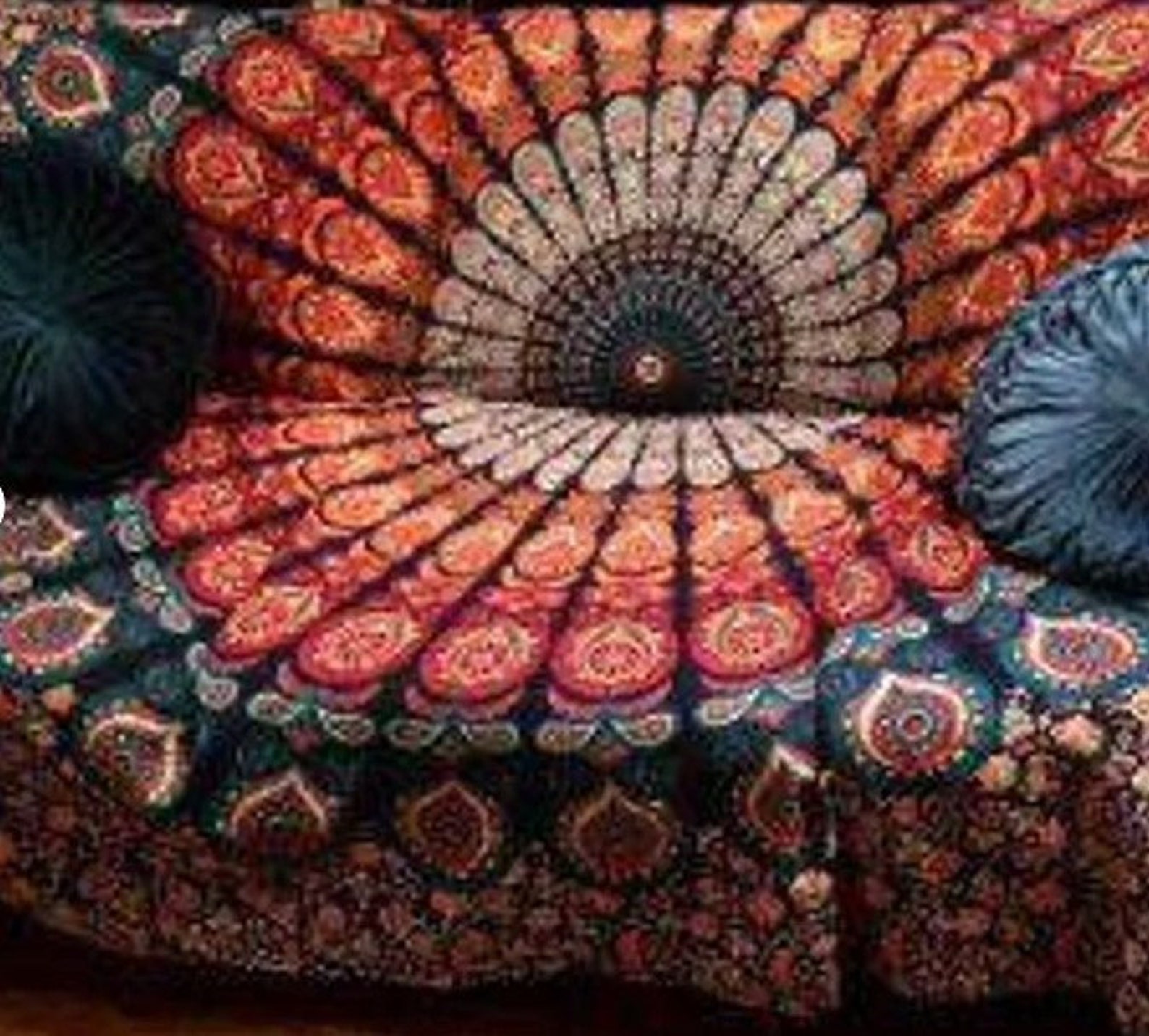 Indian Sofa Cover Bohemian Boho Sofa Couch Cover Handmade Etsy