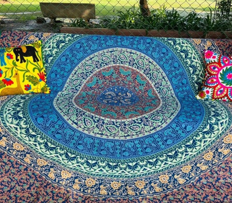 Indian Sofa Cover Bohemian Boho Sofa Couch Cover Handmade Etsy