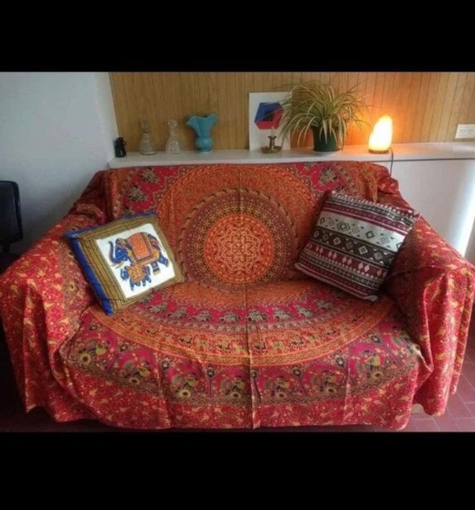 Indian Sofa Cover Bohemian Boho Sofa Couch Cover Handmade Etsy